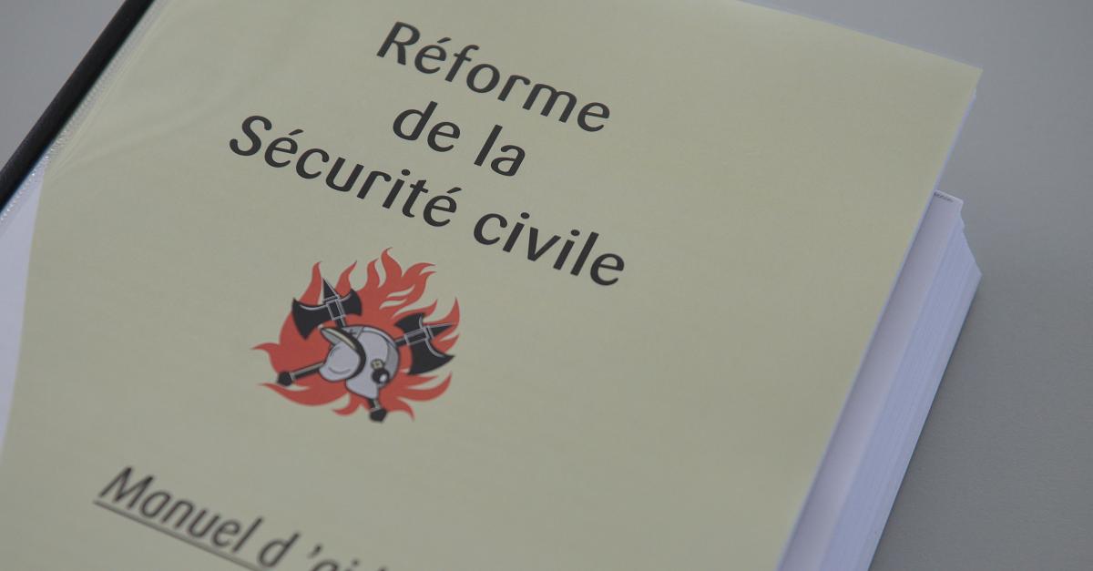 Réforme de la Protection Civile : communiqué de presse