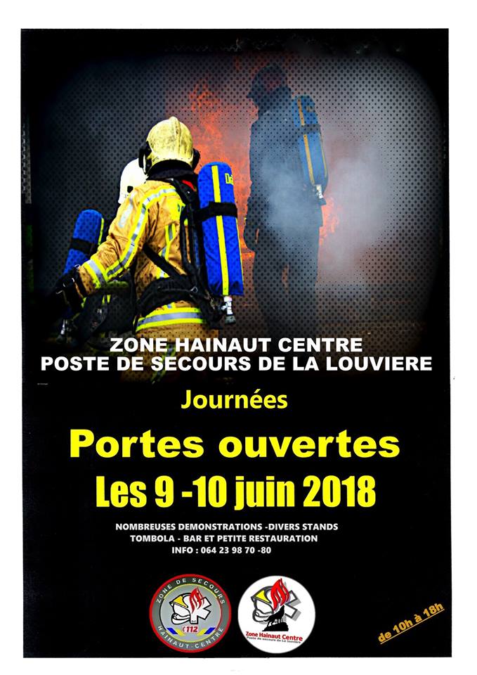 Portes ouvertes – Caserne de La Louvière – 09 & 10 juin 2018