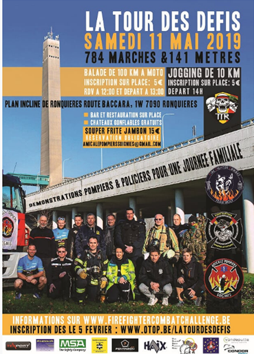 Et c’est parti pour la 2ème journée « la tour des défis » de l’Asbl Fire Fighter Combat Challenge Team Wolf !