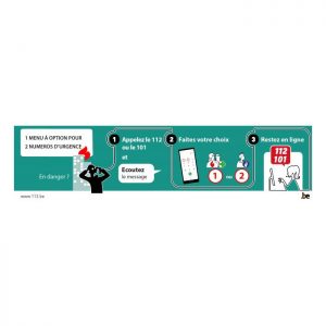 Un nouveau menu à option pour le 112 et 101 Un nouveau menu à option pour le 112 et 101