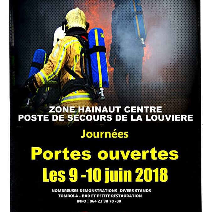 Portes ouvertes – Caserne de La Louvière – 09 & 10 juin 2018